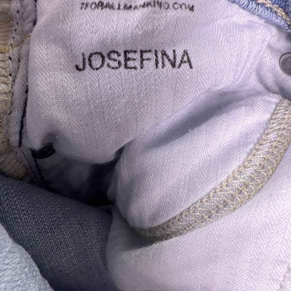 7 For All Mankind Josefina Boyfriend Jeans Womens 24 Stretch Denim Light‎ Wash - Picture 7 of 7
